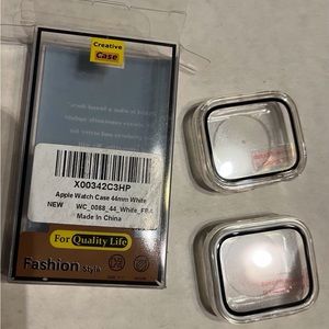 Apple Watch Case 44mm White/Clear, new in box, never used